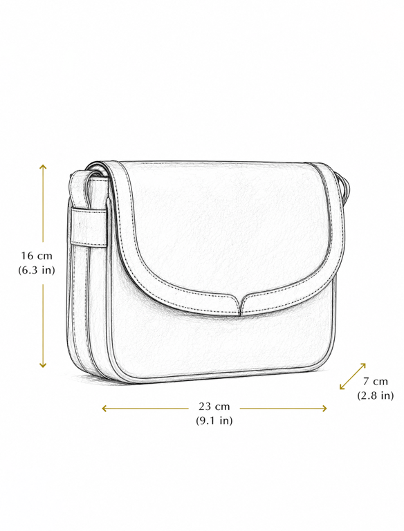 Cobalt Royal Blue Leather Crossbody Bag – Classic Flap Saddle Purse